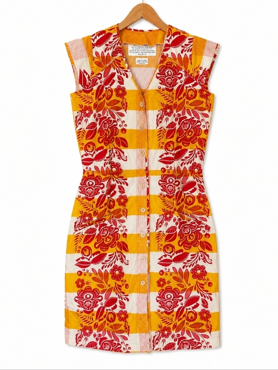 Handmade Dresses & Skirts - Nations Handmade Midi Structured Floral Sheath Dress Small 4/6
